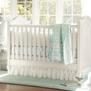 New without tag Pottery Barn Kids Three Layers Ruffled 100%Cotton Crib bed Skirt